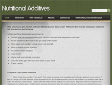 Tablet Screenshot of nutritionaladditives.com